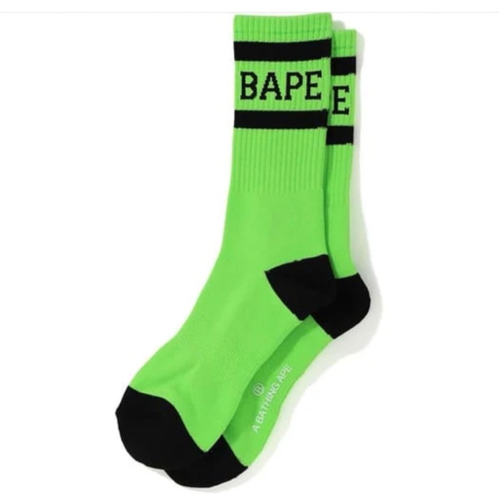 BAPE High Socks Green/Black 🧦